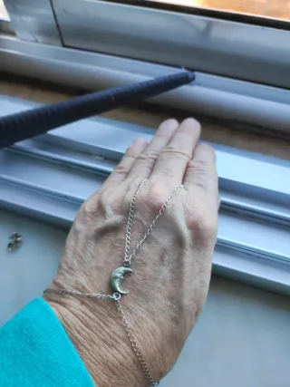 Pulsera plata ley luna niña