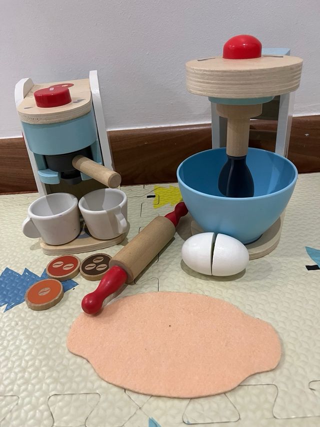 Cafetera y Batidora Madera Lidl