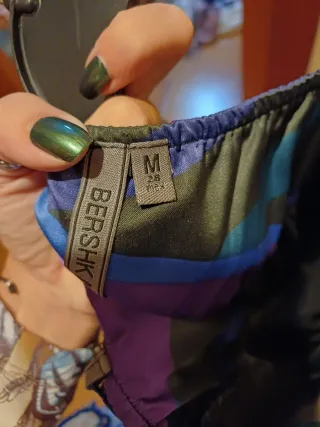 Vestido fiesta rayas morado y gris