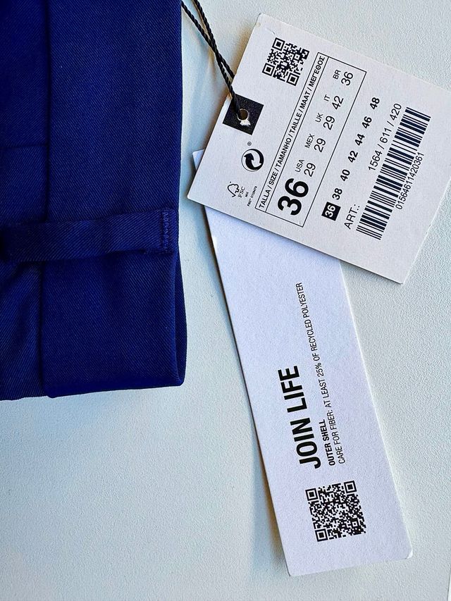 Pantalón Zara Slim Fit Azul