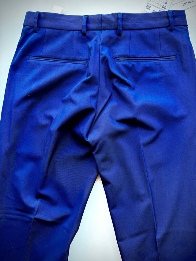 Pantalón Zara Slim Fit Azul