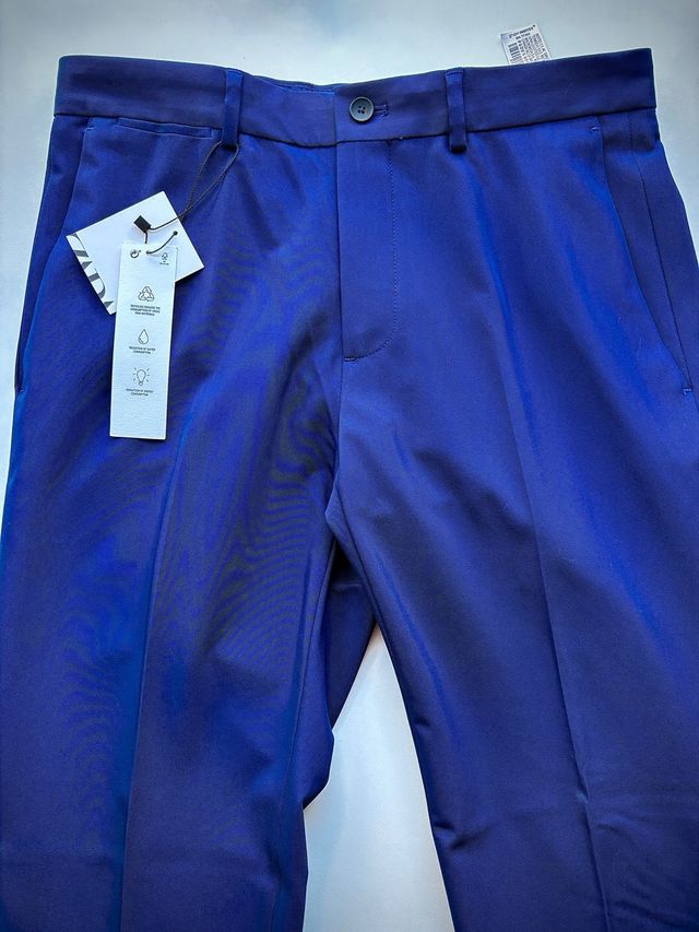 Pantalón Zara Slim Fit Azul