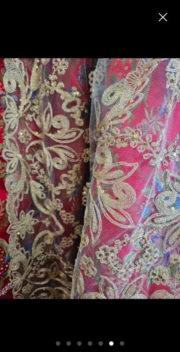 Manteleta Fallera Bordada Dorada