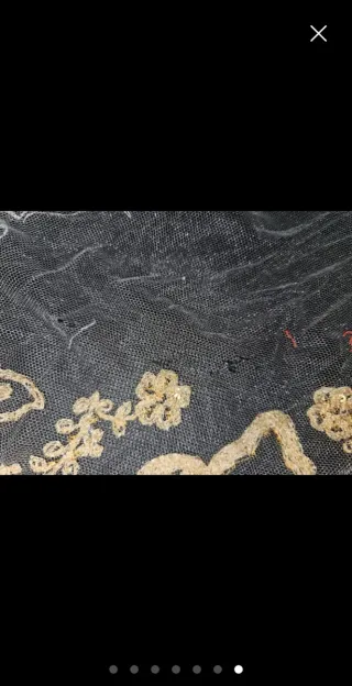 Manteleta Fallera Bordada Dorada