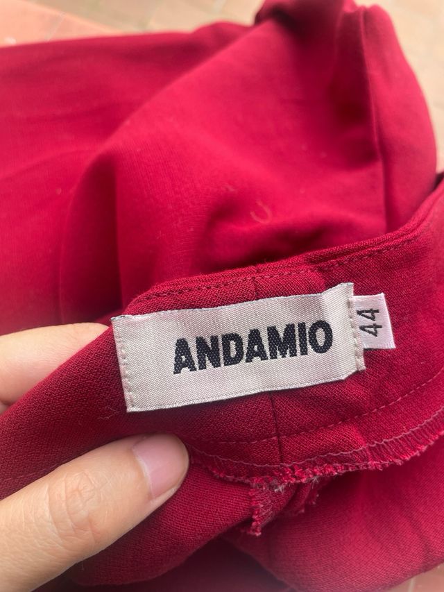 Pantaloni dritti bordeaux vintage