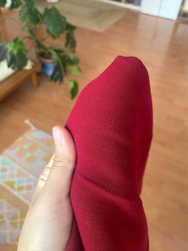 Pantaloni dritti bordeaux vintage