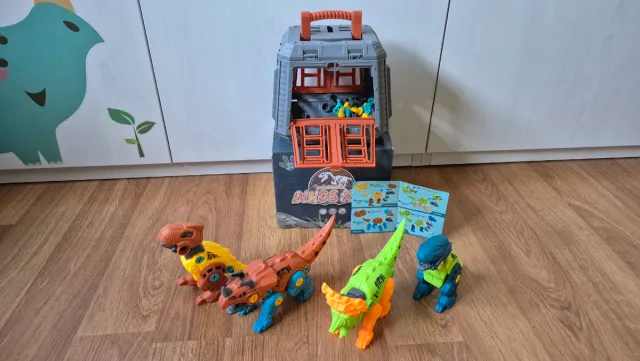 Dinosaurios construcción con tornillos