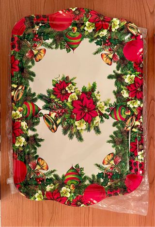 Vassoio Natale Nuovo 45x31 cm senza scatola