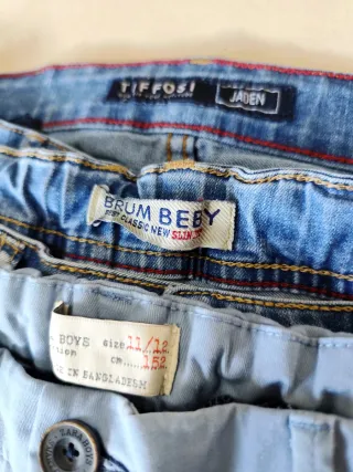 3 Calças de Ganga Rapaz (11-12 anos)