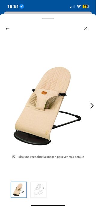 Hamaca para bebé color beige