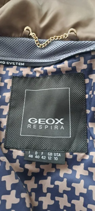 Chaqueta Geox Mujer Talla L Marrón , tono metál