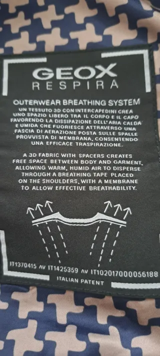 Chaqueta Geox Mujer Talla L Marrón , tono metál