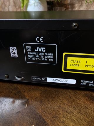 JVC XL-V284 bk lector CD + mando