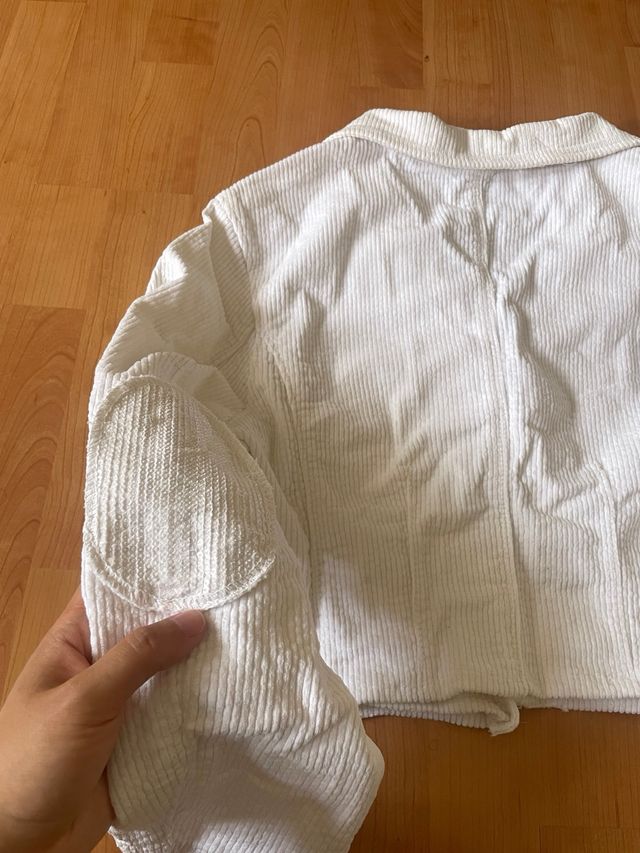 Set 2 pezzi con giacca e gonna in velluto a coste