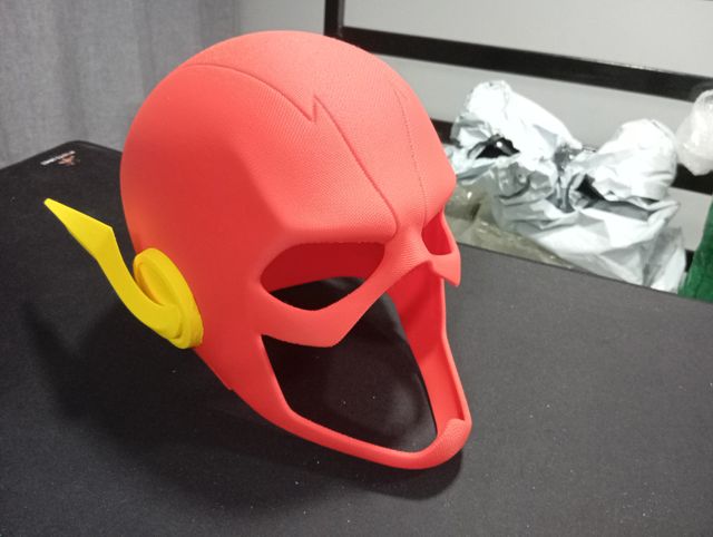 Casco Flash Texturizado 3D, escala 1/1