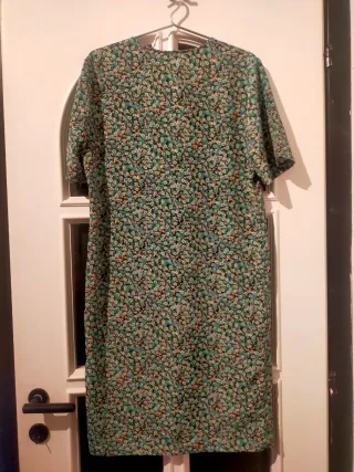 Abito fantasia floreale verde