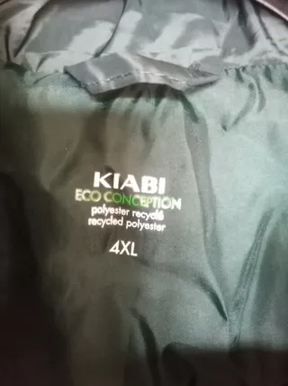 Cazadora acolchada verde 4XL