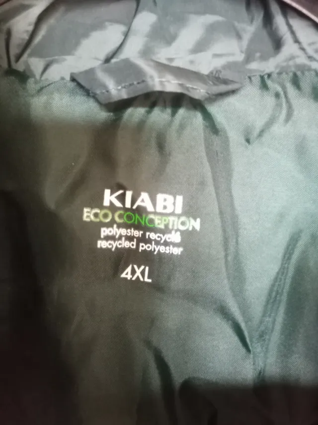 Cazadora acolchada verde 4XL