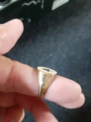 Anillo Tous Plata Estrella Negra