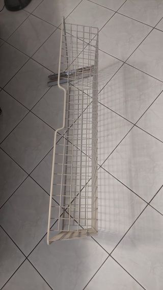 Cestone a rete in metallo beige