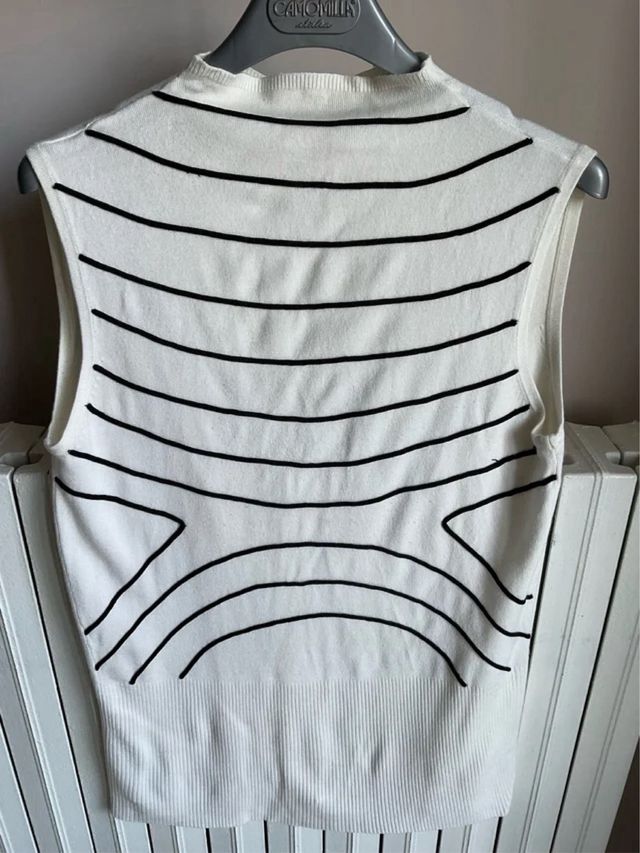 Twin set bianco righe nere MODI & MODA