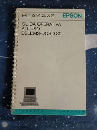 manuali originali DOS 3.30 e per Epson PC AX/AX2