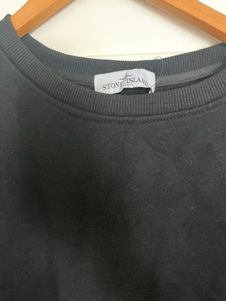Sudadera Stone Island Negra Hombre