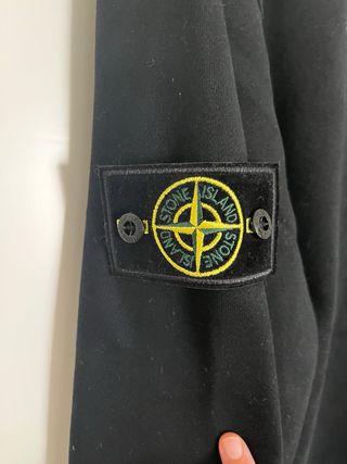Sudadera Stone Island Negra Hombre