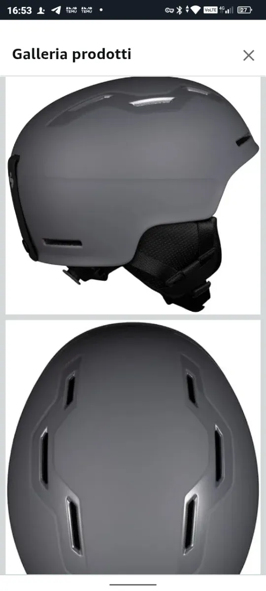 Casco Sci Snowboard Sweet Protection Grigio