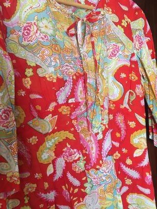 Camisa Verano Estampada Manga Francesa Talla L