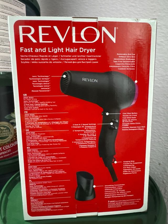 Secador de pelo Revlon Potente Ligero