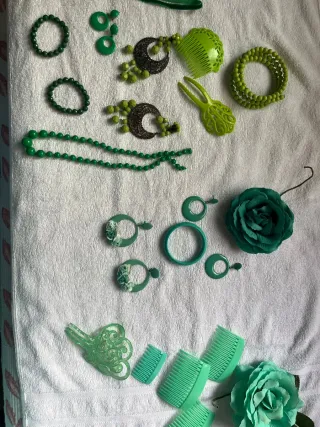 Pendientes Aro Flores Flamenca