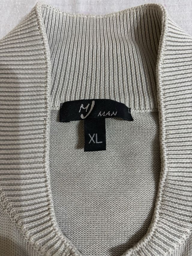 Cardigan uomo taglia XL beige