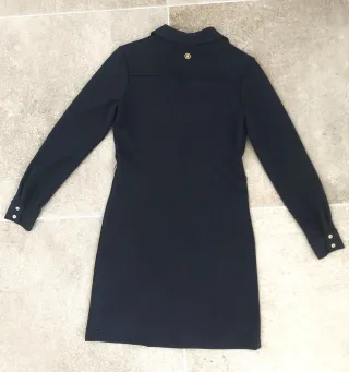 Vestido midi Cuplé azul marino Talla S