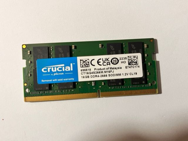 Lote 2x16GB DDR4 Crucial 2666MHz SODIMM