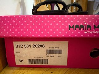 Sandalias Negras Tacón Maria Mare