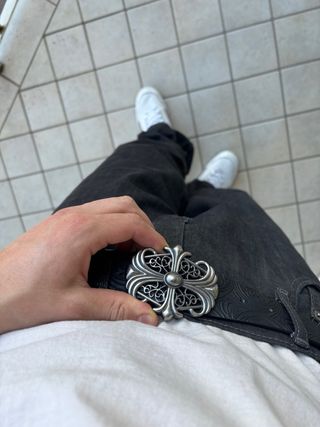 Y2K Chrome Hearts BB Simon Gothic Belt Streetwear