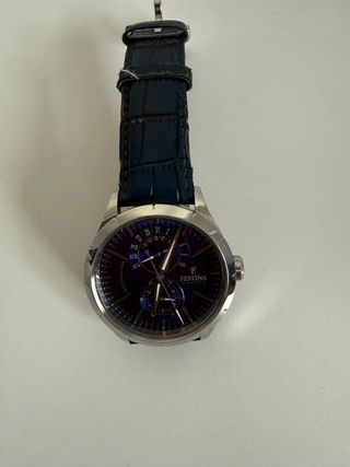Reloj Festina Multifunción Azul y Plateado