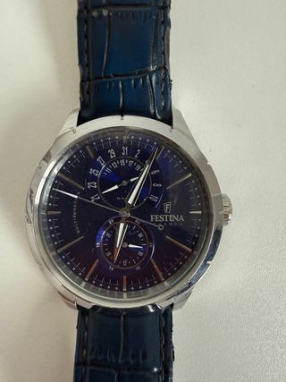 Reloj Festina Multifunción Azul y Plateado