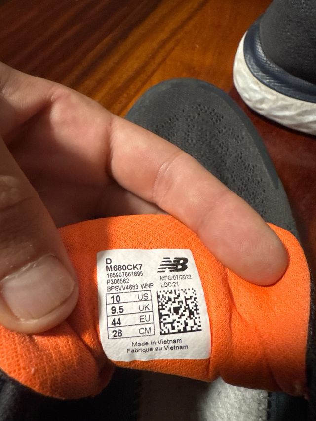 Zapatillas New Balance Negras Naranja