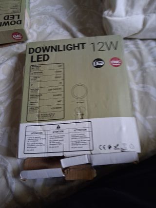 2 Downlight LED 12W 4000K Nuevos