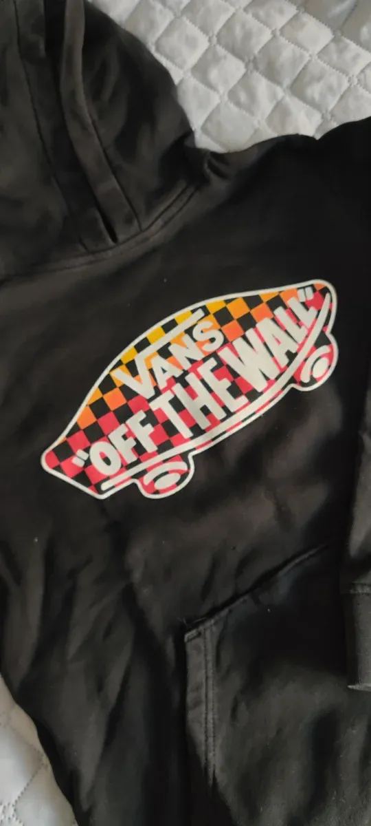 Sudadera Vans niño negra