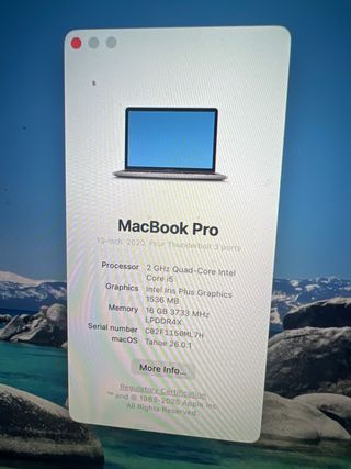 MacBook Pro 13 2020 Intel Core i5 16GB RAM