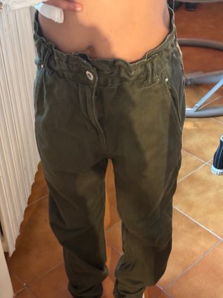 Pantaloni Zara verdi militari taglia XS