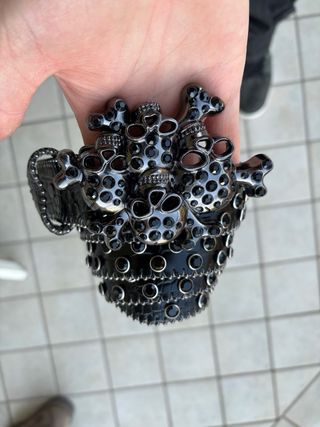 Y2K BB Simon Skeleton Diamond Belt Streetwear