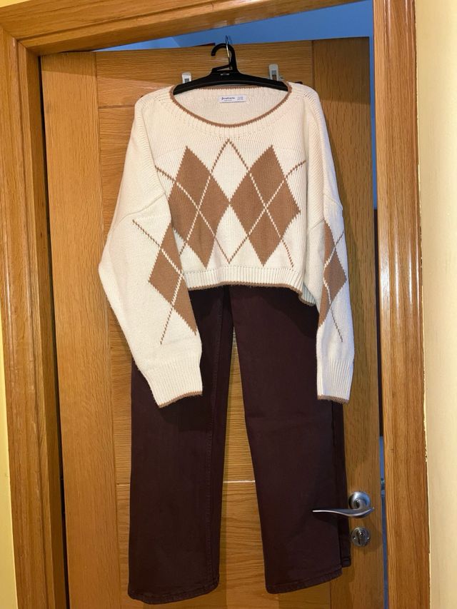 Pantalón marrón chocolate