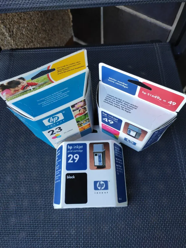 Cartuchos de tinta HP 23, 29 y 49   _ORIGINALES_