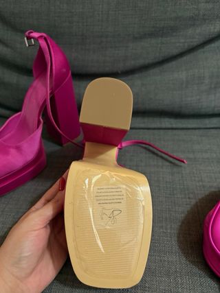 Tacones y Bolso Mango Rosa