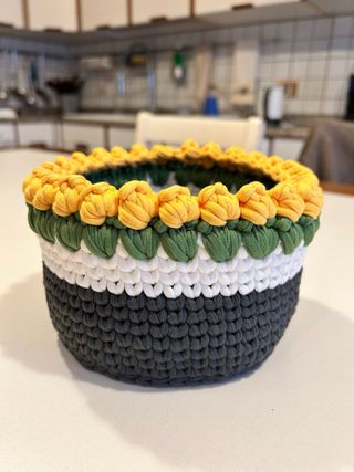 Cestino porta tutto fatto a mano