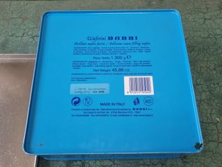 Set 4 Scatole Latta Waferini Babbi Cesena